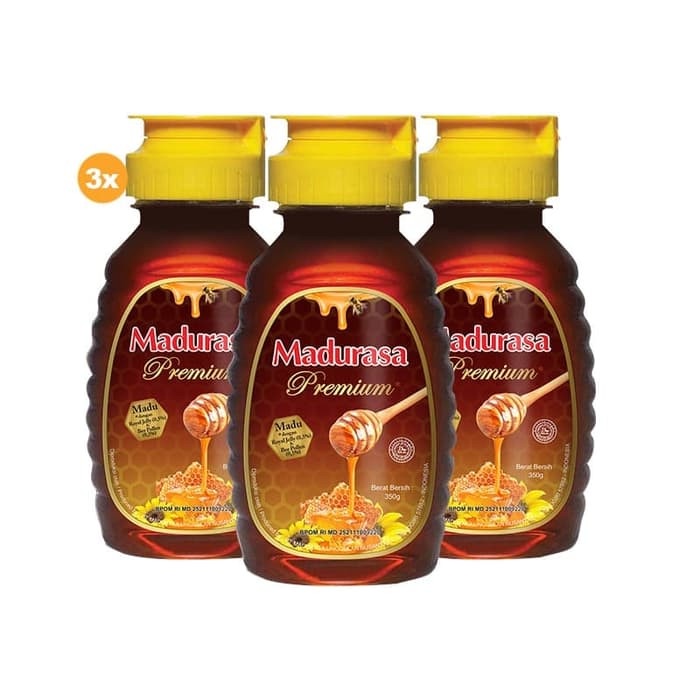 

madu- beli 3 madurasa premium madu royal jelly bee polen 350gr -madu.