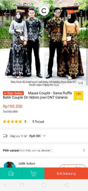 Maura Couple - Sania Ruffle Batik Couple Ori Ndoro Jowi Dnt Garansi Termurah Shopee - Shopa.