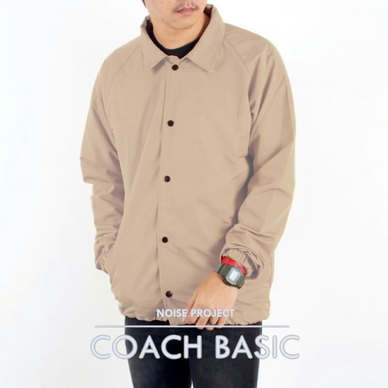 NOISE PROJECT Jaket Coach Noise Basic Jaket Wolv Jaket Parasut Pria