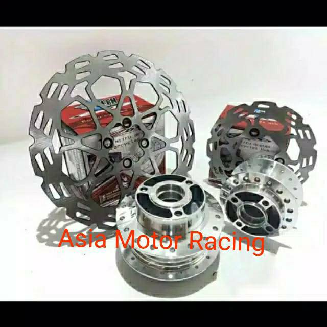 Tromol set satria fu150 F1150 +piringan depan belakang Bahan baja Bonus Boshing dan klahar