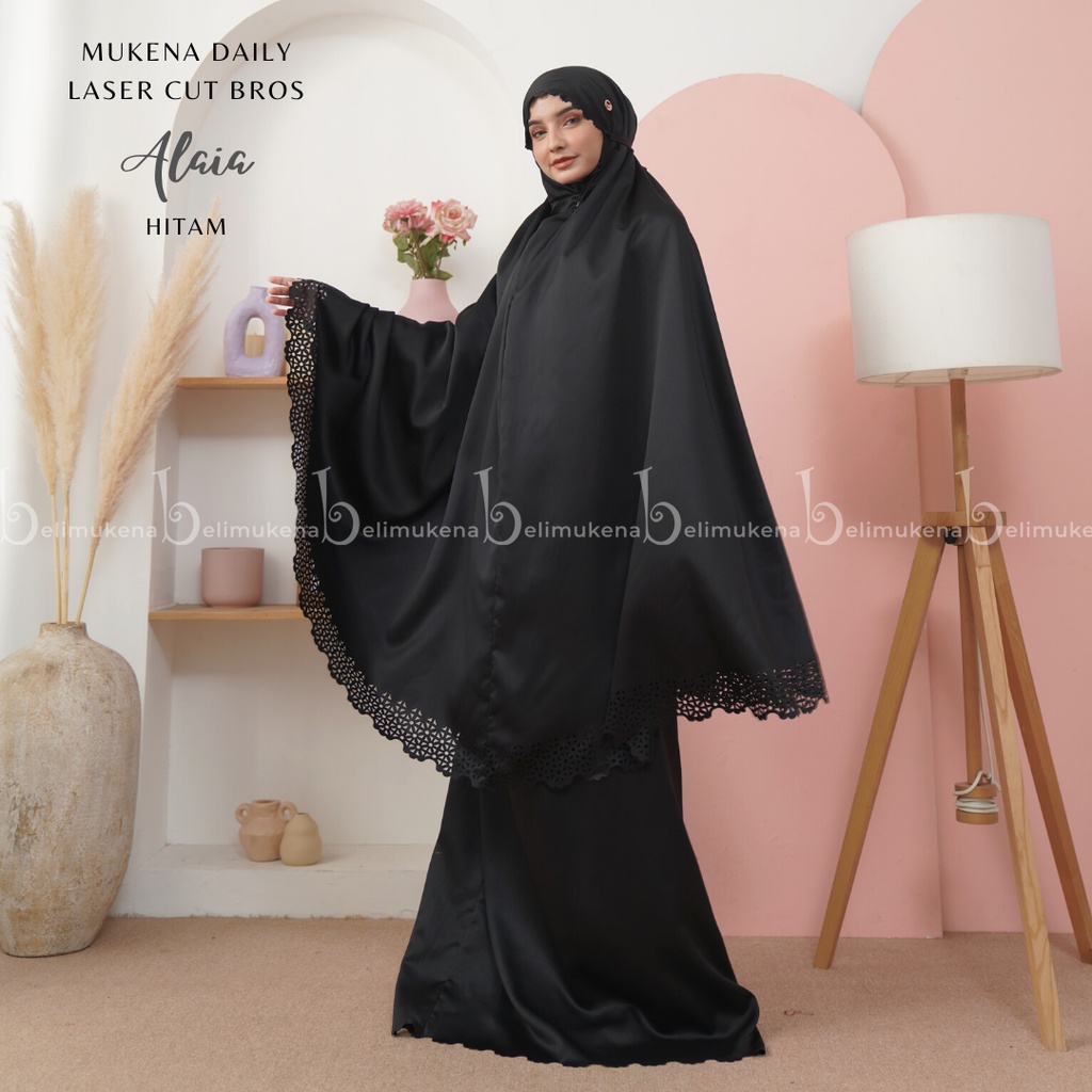 Mukena Dewasa Silky Daily Laser Cut Bros 2in1 Alaia