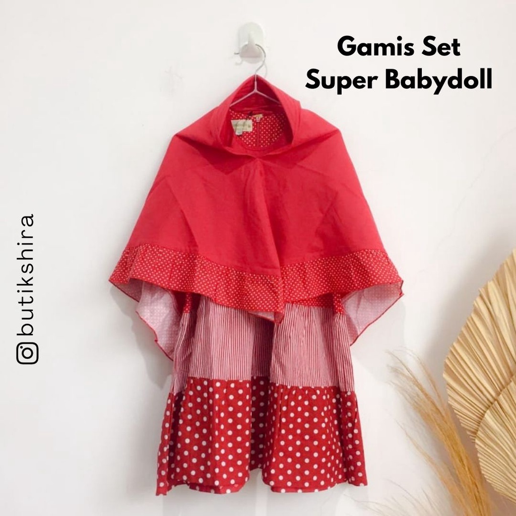 MAMANDA Gamis Anak Syari SUPER BABYDOLL HIBISCUS MAMANDA Baju Anak Anak Perempuan