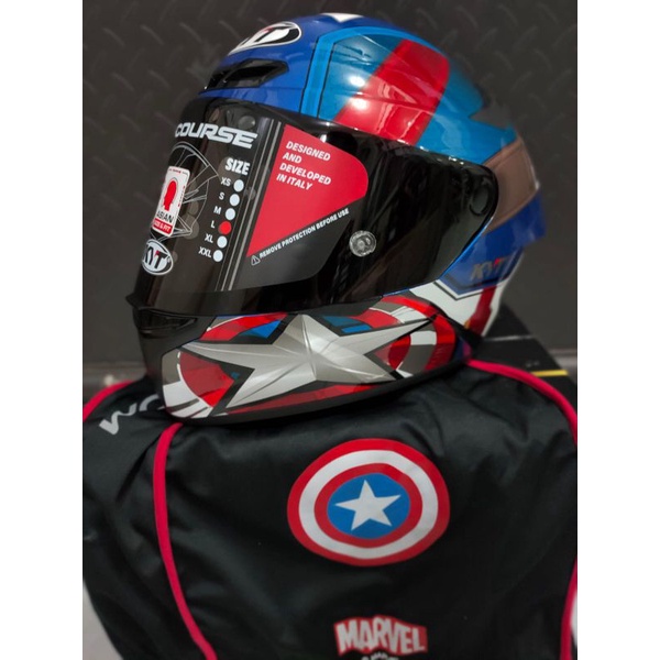 KYT TT COURSE MARVEL CAPTAIN AMERICA