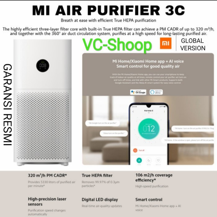 Ready - Xiaomi Mi Air Purifier 3C Global