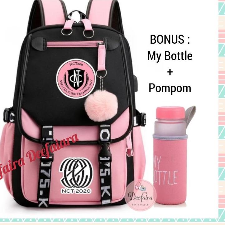 드 Ransel Wanita Tas Sekolah Anak Perempuan Backpack NCT Big Sale