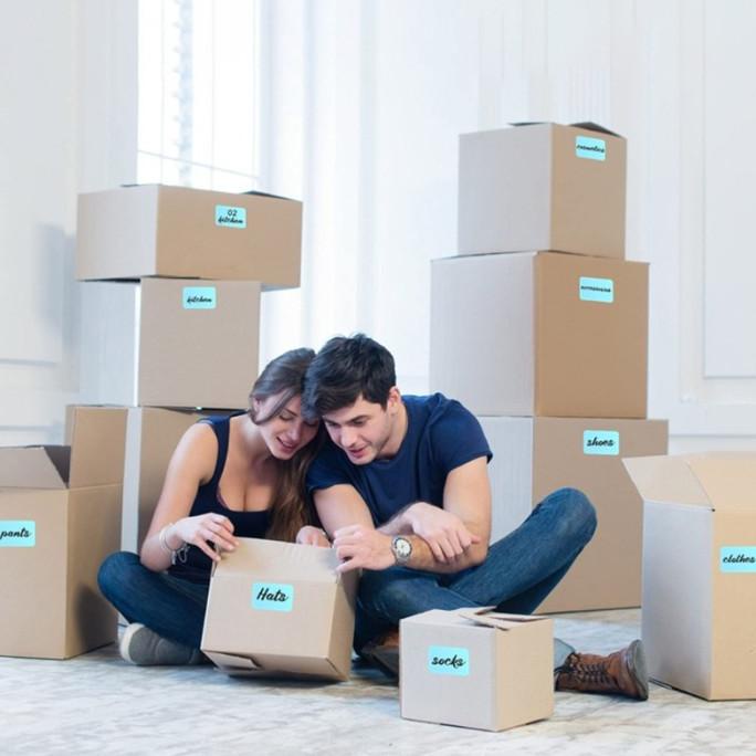 

JOY 200PCS / ROLL STIKER LABEL NAMA / ALAMAT BENTUK PERSEGI PANJANG SDFD31322