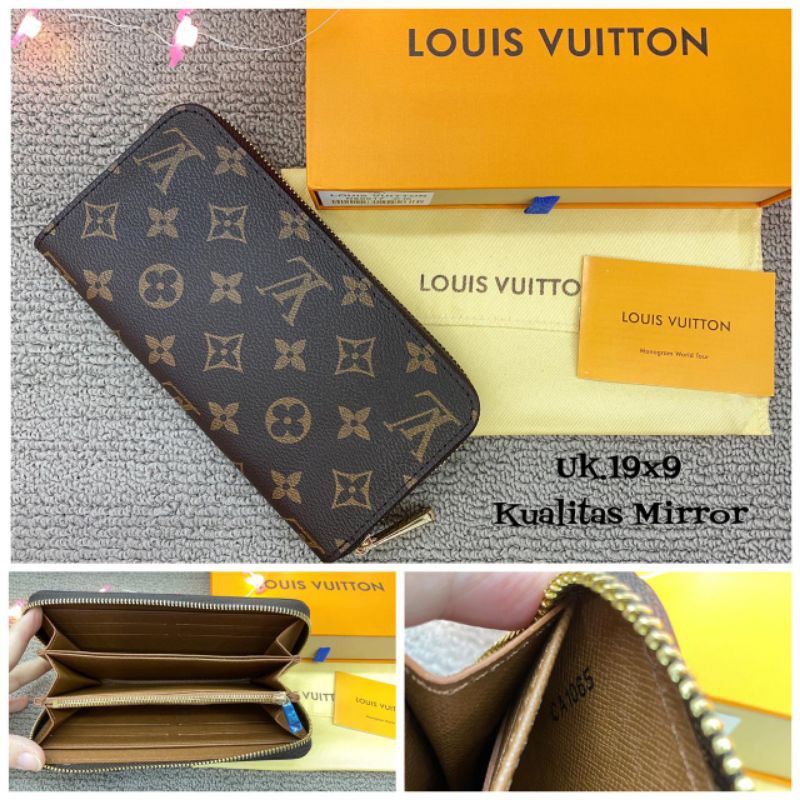 Dompet Kulit LV  Panjang Pria / Wanita Import mirror quality