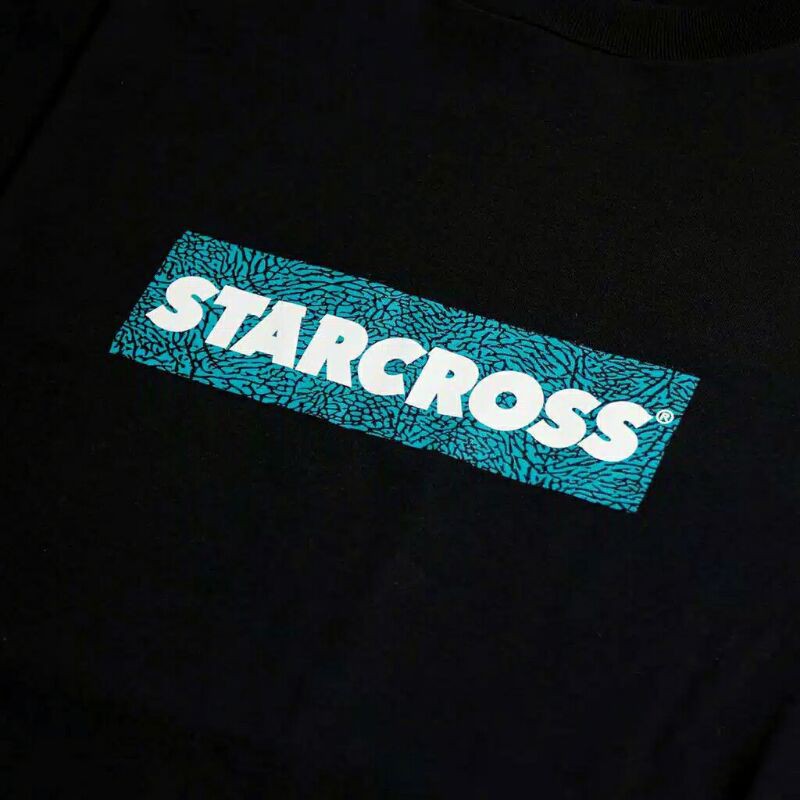 STAR CROSS TSHIRT LOGO BOX (BLUE WHITE)