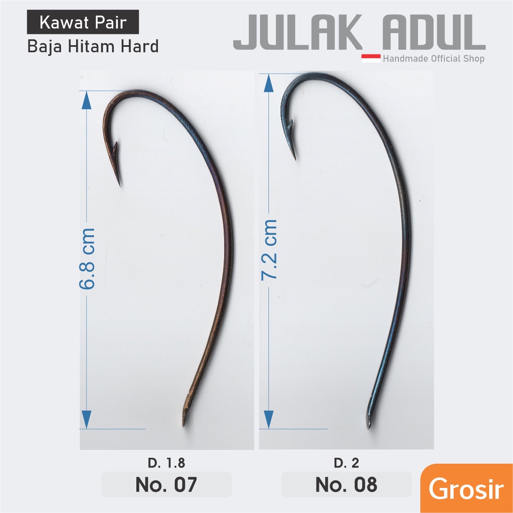 Kawat Haruan - Kail Pancing Ikan Gabus No. 7 - 8