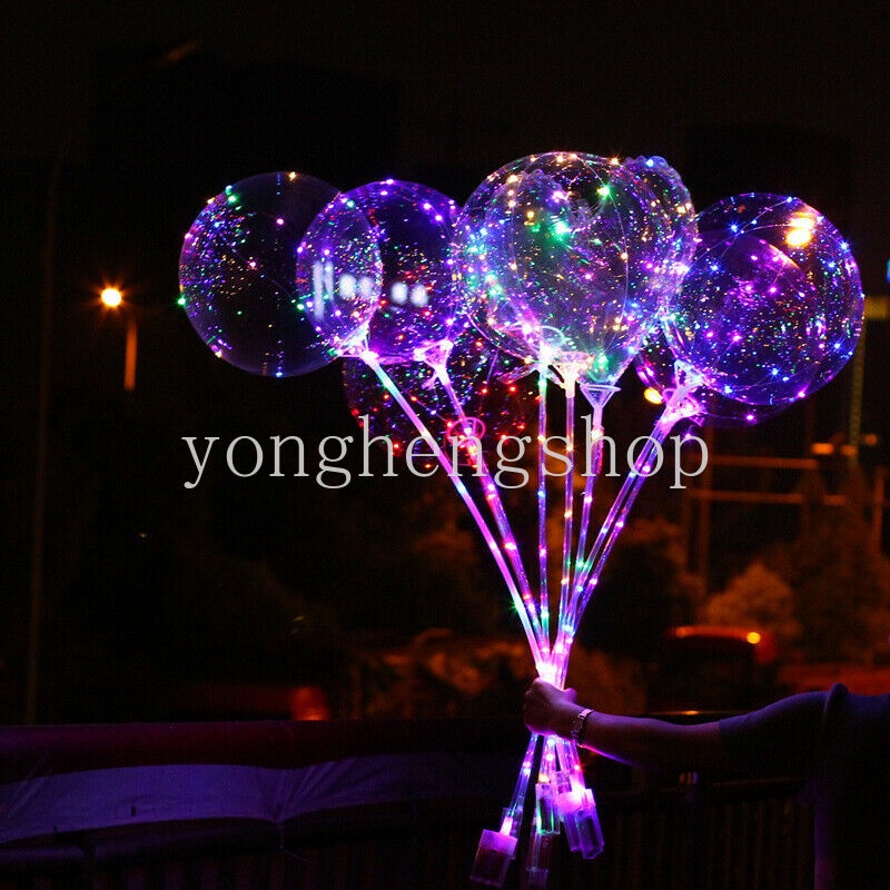 Lampu String LED 20 &quot;Bentuk Balon Bobo Unicorn / Bintang / Hati Untuk Dekorasi Pesta Ulang Tahun / Pernikahan