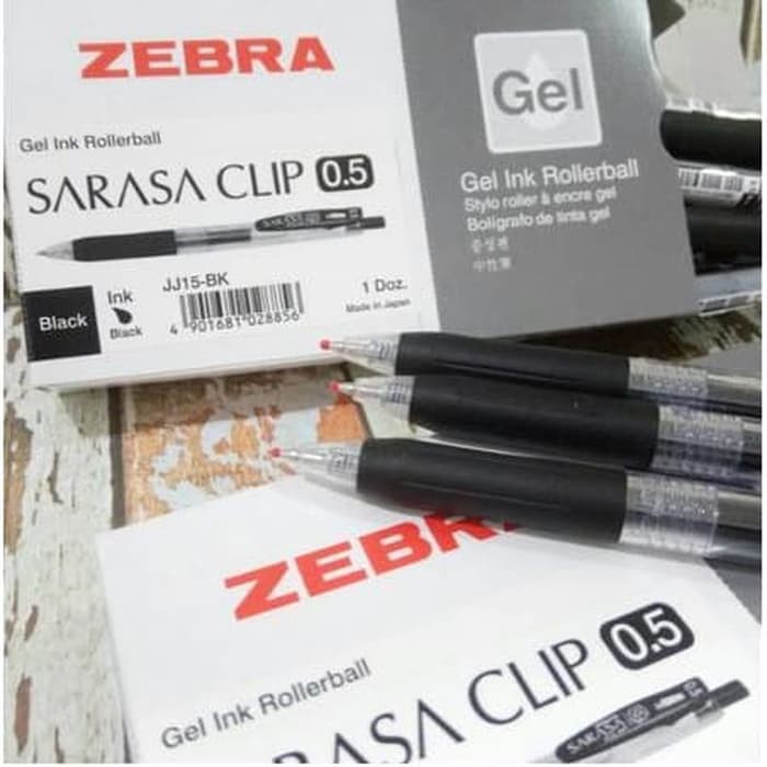 

Pulpen Sarasa 0.5 mm dan 0.7 mm Warna Hitam dan Biru