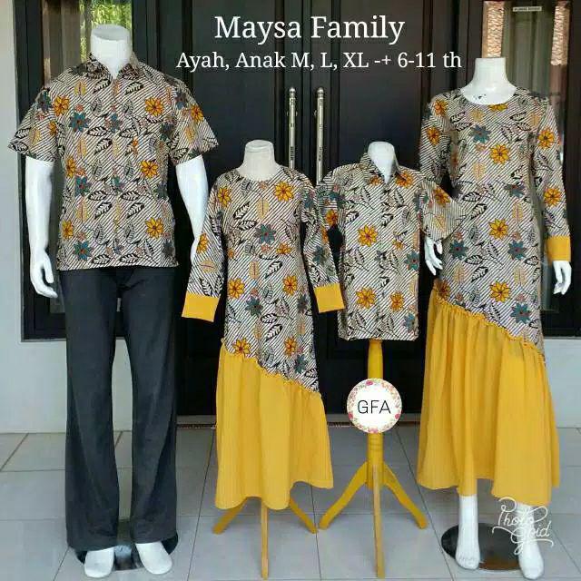 Gamis Coupel, Batik Keluarga,couple Maysha