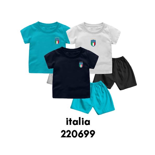 Setelan Bayi &amp; Anak World Cup 2022 GHANA/ITALIA/AUSTRALIA/IRAN Usia 6 Bulan-8 Tahun Bahan Katun Premium GRATIS Nama dan No Punggung