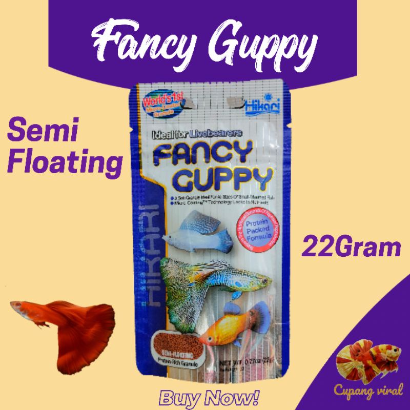 Hikari - Fancy Guppy (Semi-Floating) 22Gram