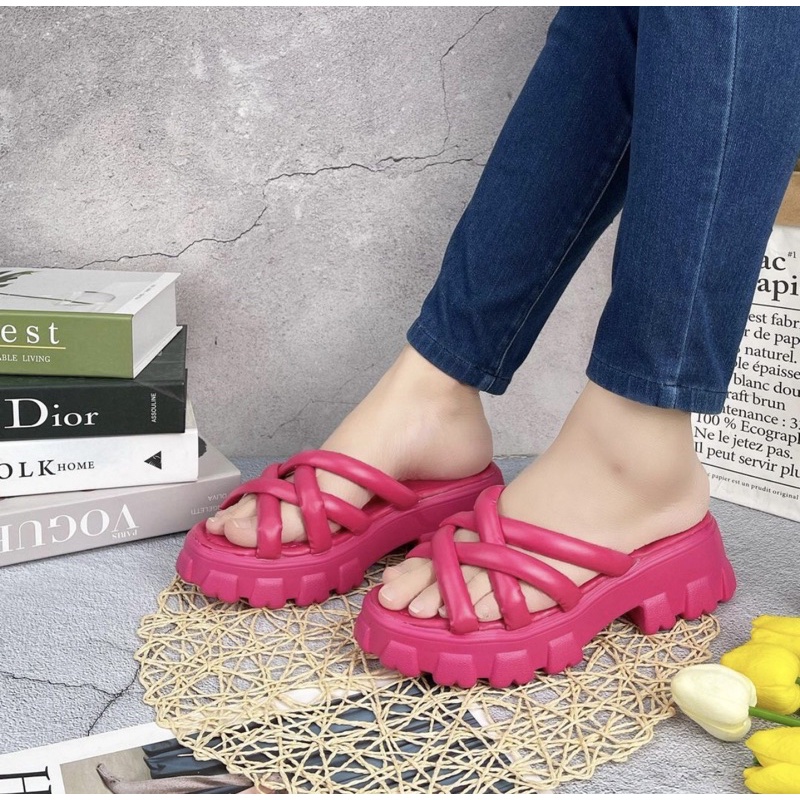 Wedges 9972 sendal wanita import realpict