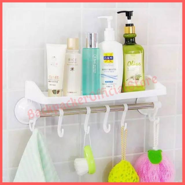RAK KAMAR MANDI / RAK DINDING TEMPEL / RAK GANTUNG PLASTIK