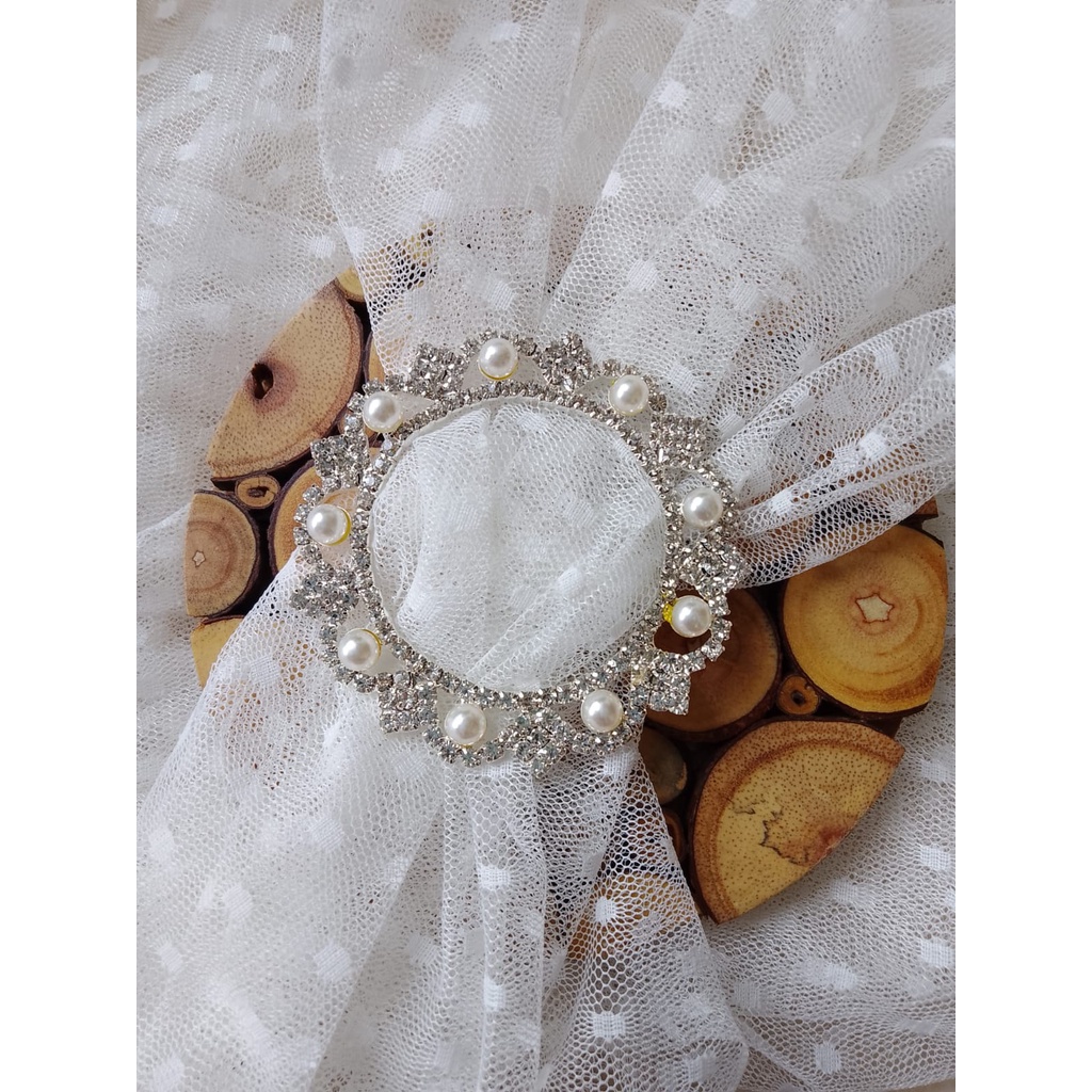 RING / BROS /  CINCIN BENTUK GESPER BERKILAU  BAHAN IMPORT ANTI LUNTUR-bulat 3