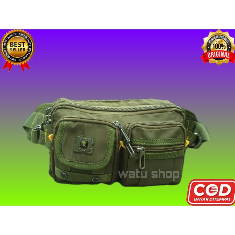 TAS PINGGANG PRIA WAISTBAG PRIA IMPORT BANYAK RUANG TERLARIS