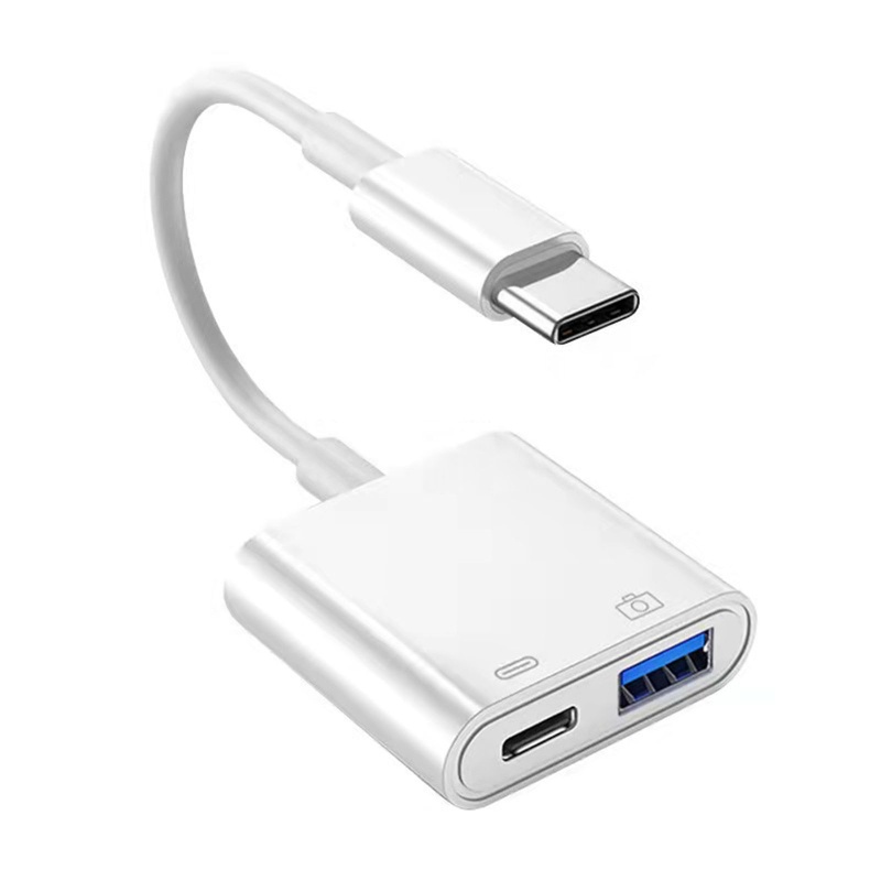 Vivi Adapter Splitter USB-C Otg Premium Dengan Power Supply Transmisi Kecepatan Tinggi Tipe C