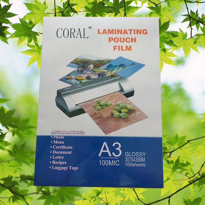 

Plastik Laminating A3 CORAL