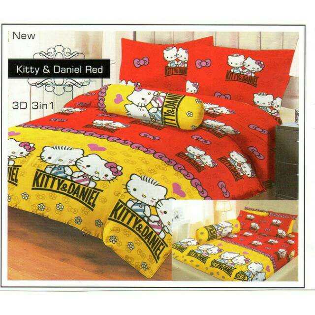 Sprei lady rose KITTY DANIEL RED