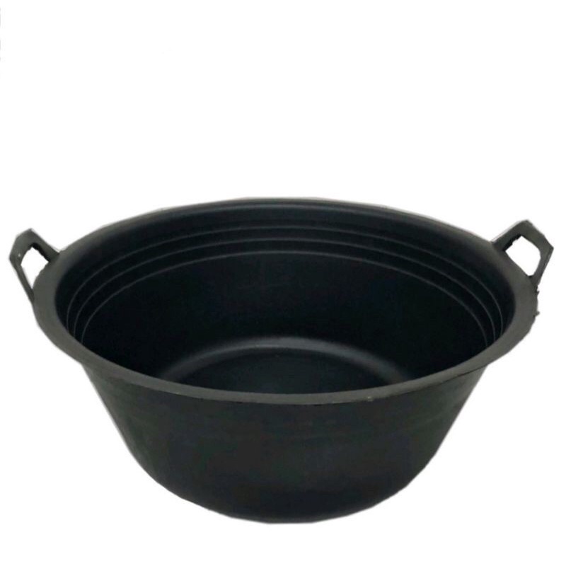BAK KARET 20 KUALI HITAM BASKOM KUPING ANTI PECAH EMBER WASKOM TERLARIS
