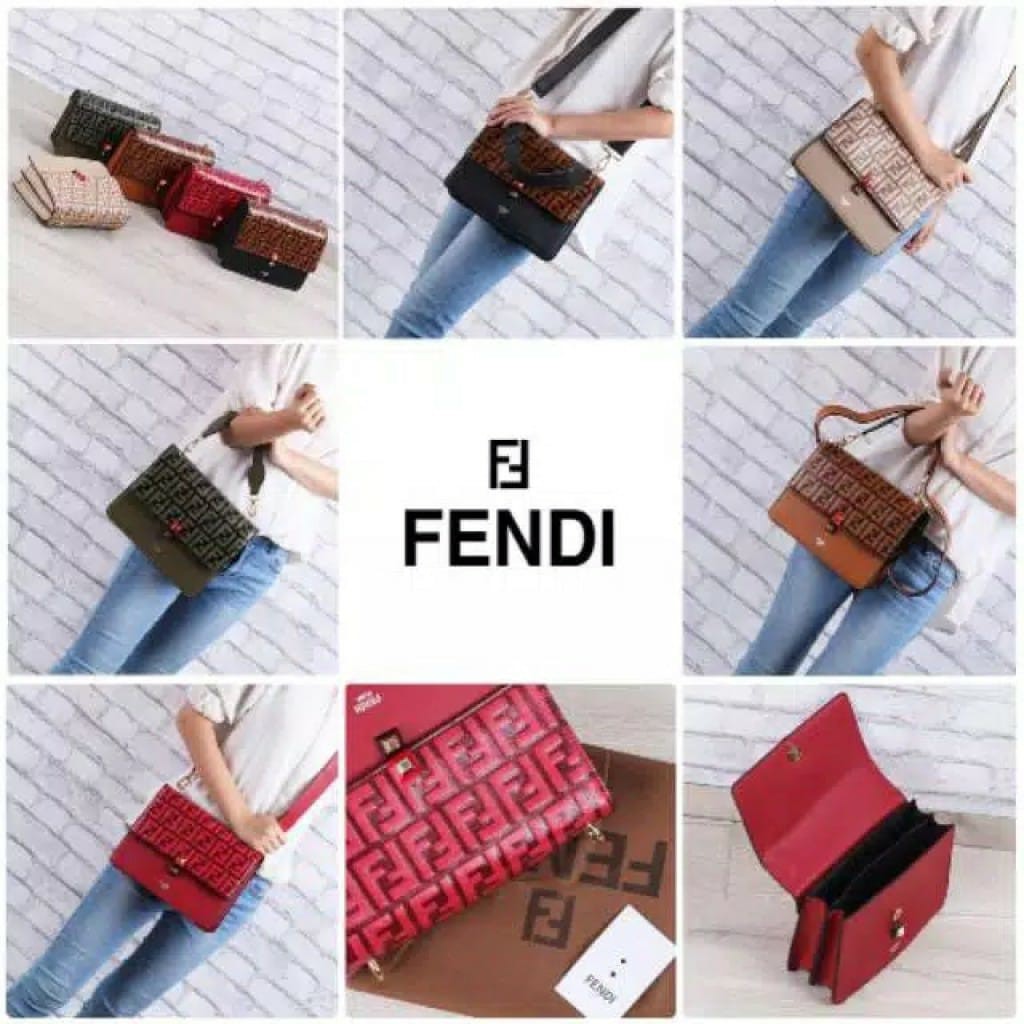 TAS FENDI I LEATHER SHOULDER BAG 204