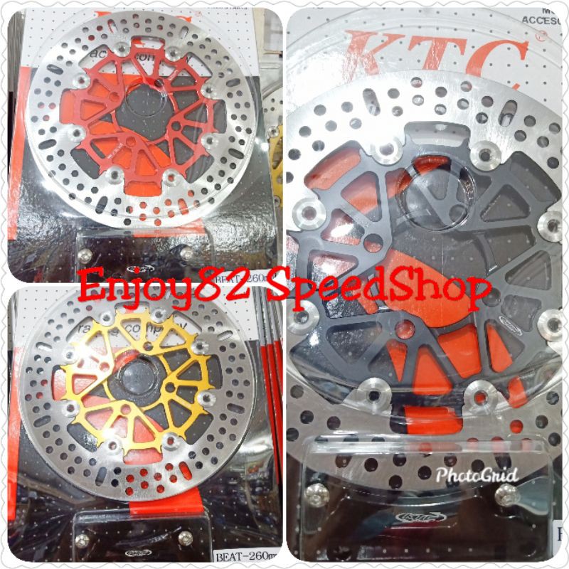 Disc Brake - Piringan Cakram Ktc Racing 260MM floating All Beat Scopy Vario Lubang 4