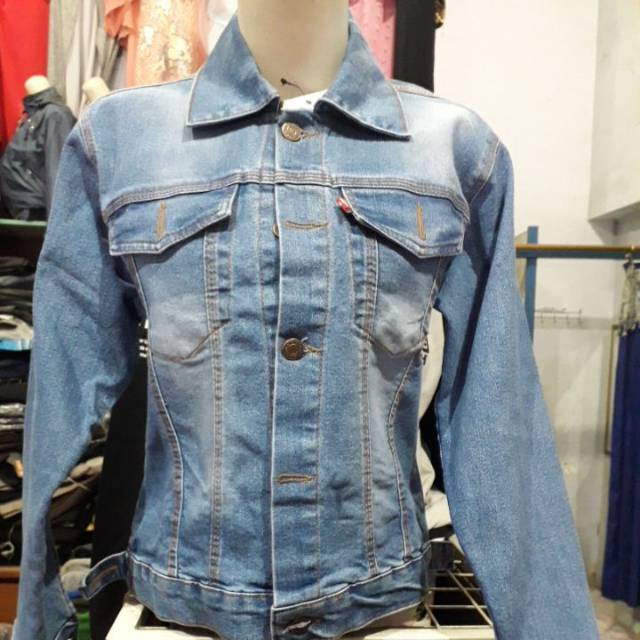 Jaket jeans cewek levis
