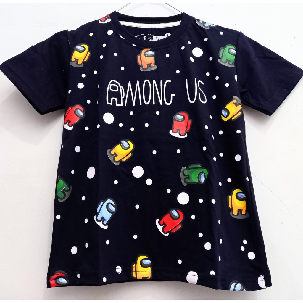 PKA - KL Grosir KAOS Anak Karakter AMONG US HITAM