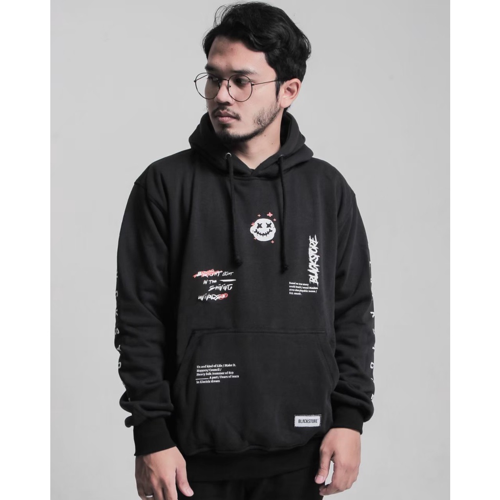 Jaket hoodie blackstore premium distro / sweater hoodie unisex / hoodie cooton fleece / jaket hoodie katun tebal