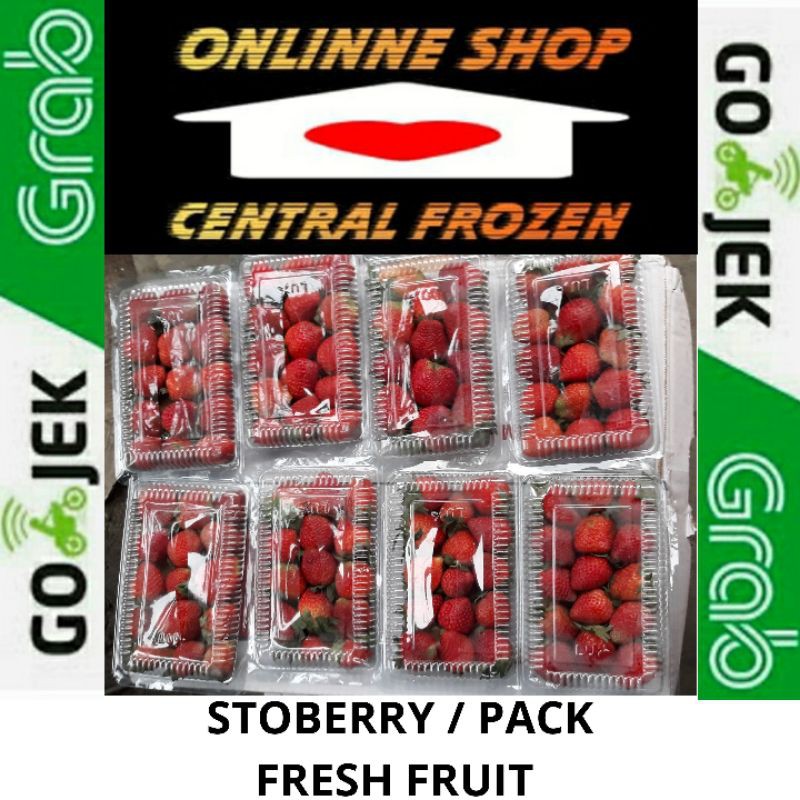 Jual BUAH STRAWBERRY SEGAR / FRESH FRUIT / PACK | Shopee Indonesia