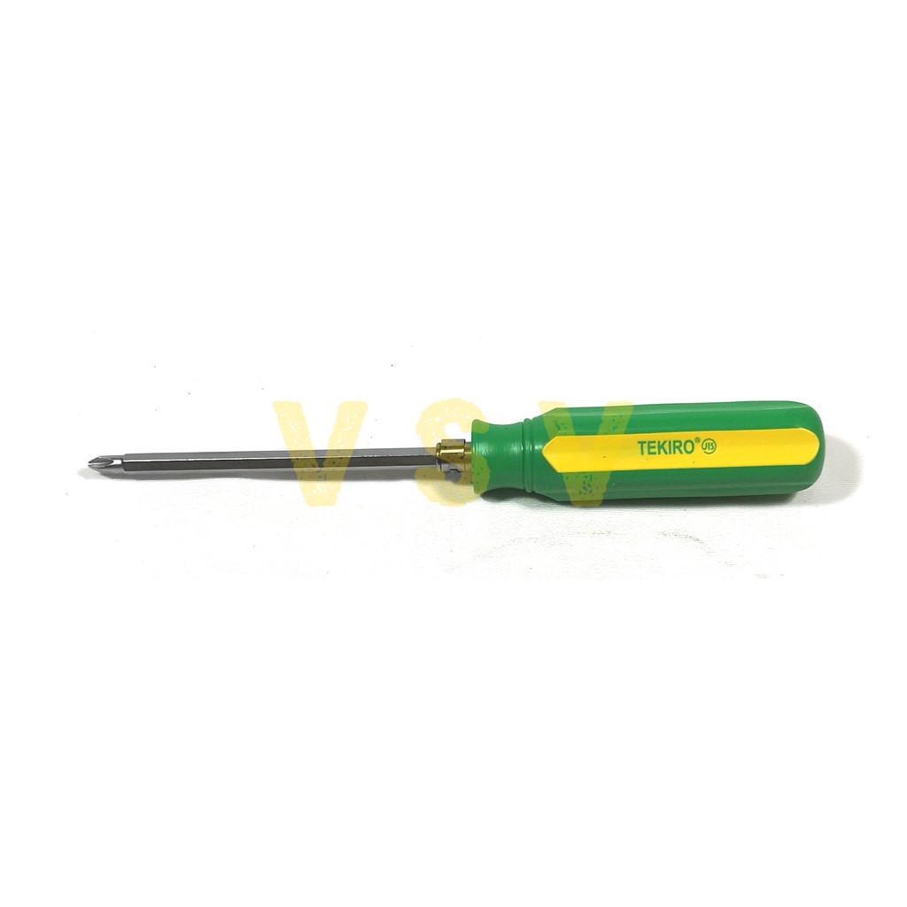 Tekiro 2 way screwdriver 125mm  / obeng bolak balik / obeng plus min