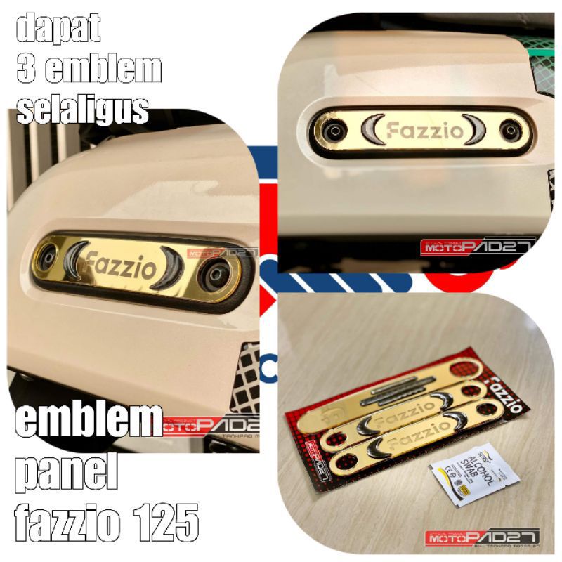 EMBLEM 3D ACRYLIC SIDE PANEL FAZZIO DEPAN SAMPING YAMAHA FAZZIO PREMIUM