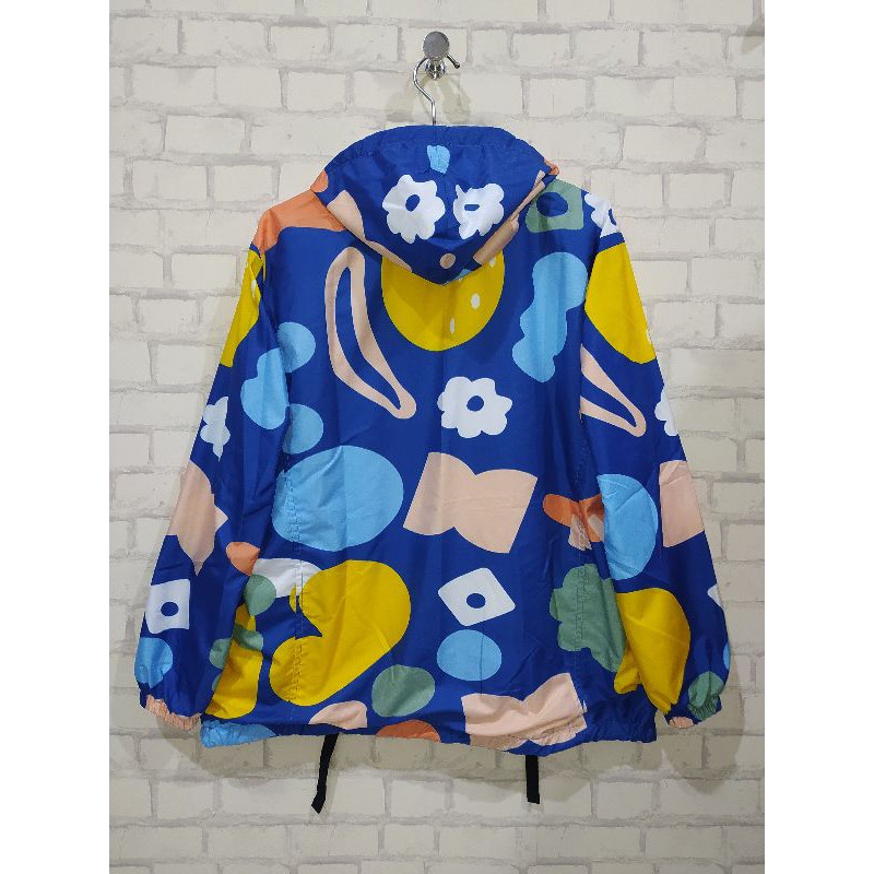 JAKET SEPEDA WANITA PARASUT / JAKET PRINTING BAHAN PARASUT