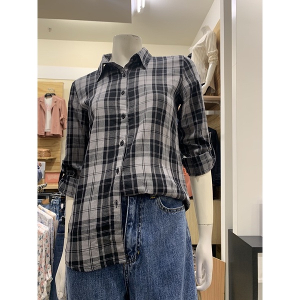 Kemeja Kotak wanita Brand Dust Original