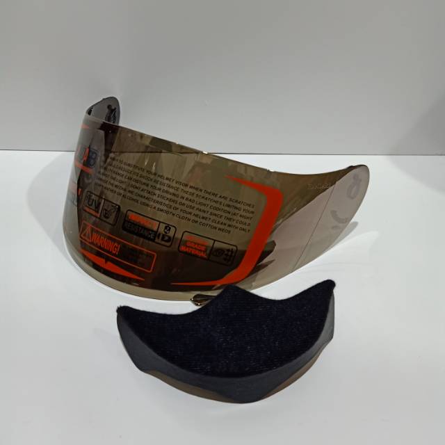 Paket flat visor + busa chin guard PNP KYT Rc-7 KYT R10 KYT k2R MDS vikotory kaca helm Flat Visor