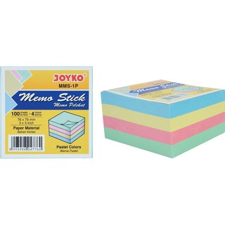 Sticky Notes Memo 4 Warna Pastel - Joyko MMS-1 / MMS-1P MURAH