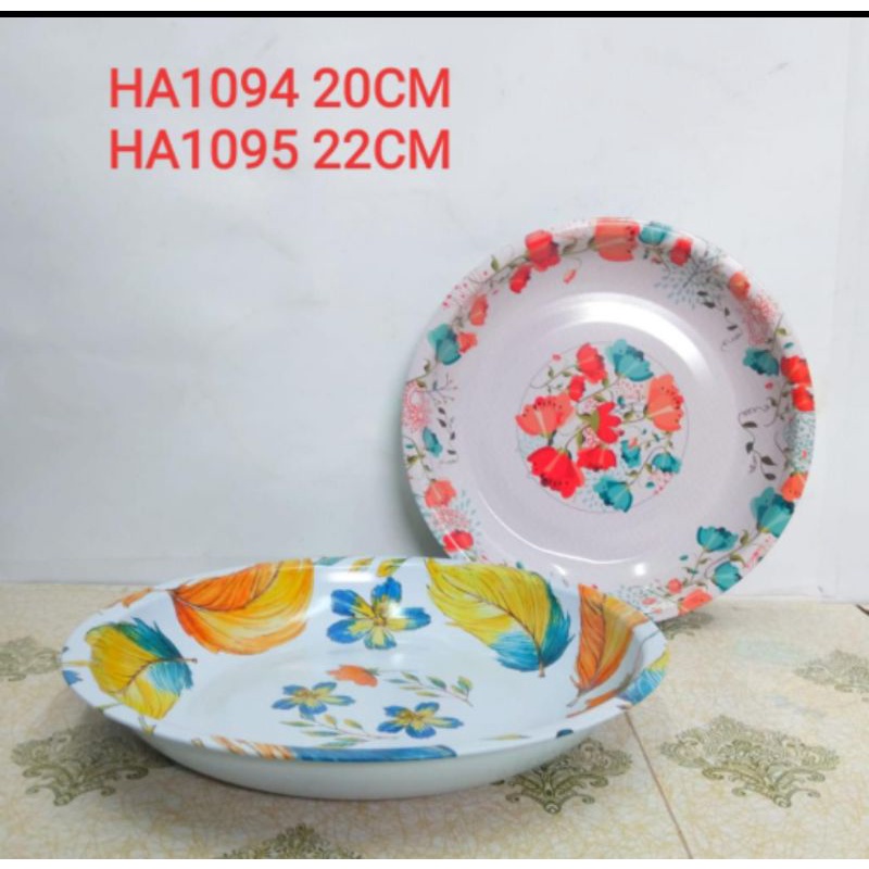 piring makan Bunga Enamel Seng cantik murah