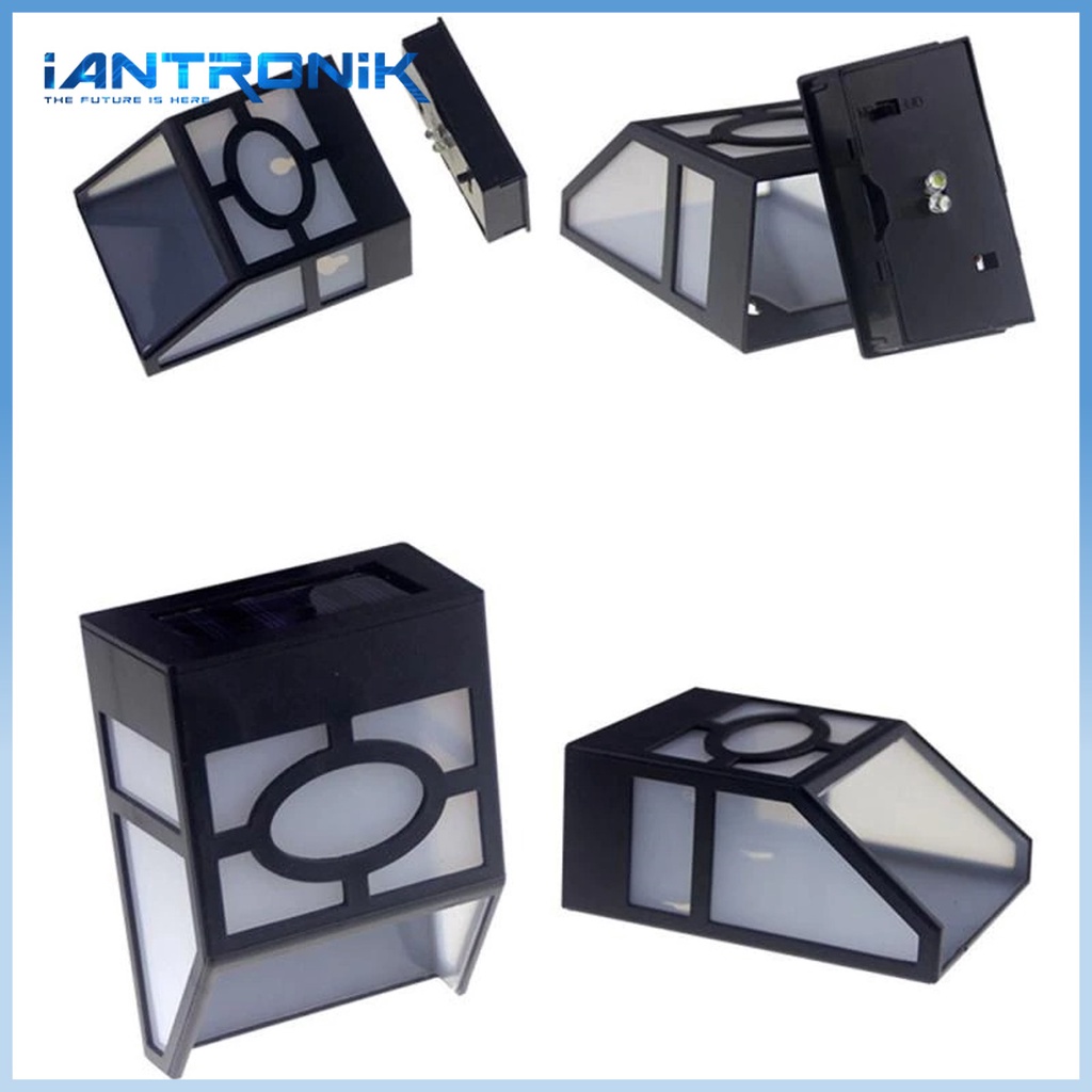 SL-01 Lampu Dinding Solar Panel Outdoor 2 LED Otomatis / Wall Light