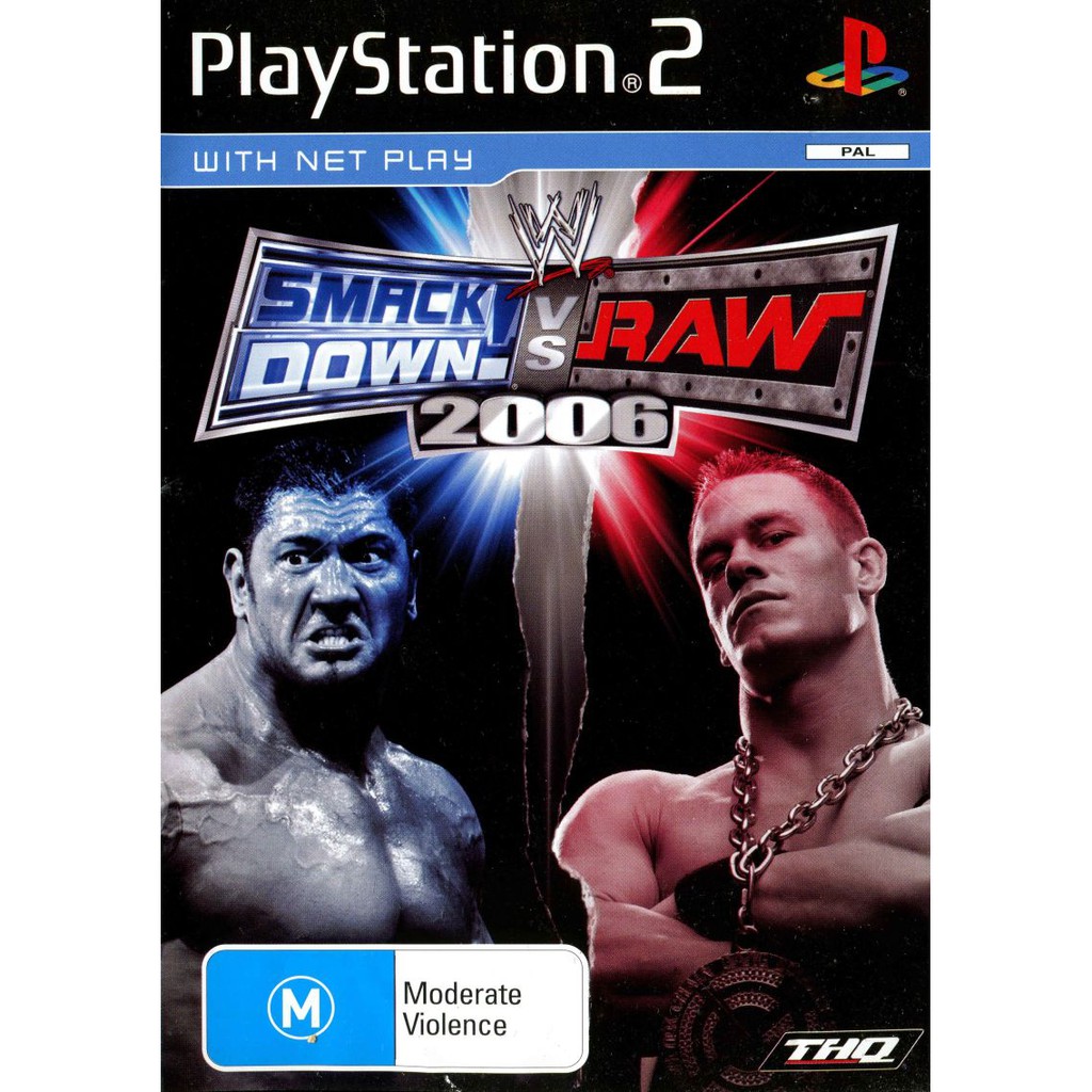 DVD Kaset Game PS2 WWE SmackDown vs. Raw 2006