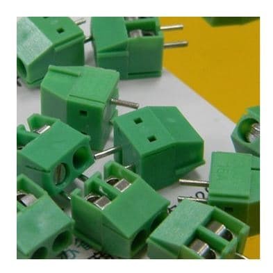 KF 350 Green Terminal Block Hijau KF350 2 pin 2p Screw 3.5mm PCB 2pin 3.5 mm