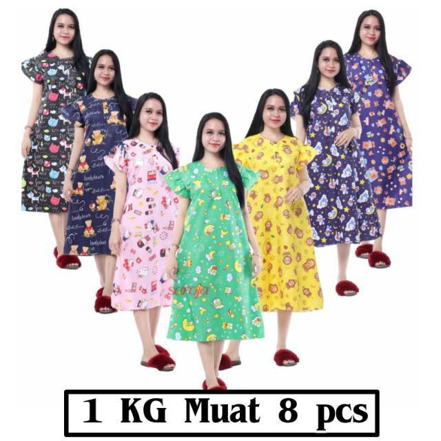 NEW ARRIVAL !! Daster Batik Karakter • Daster santai • Daster pendek cantik • All size Motif banyak