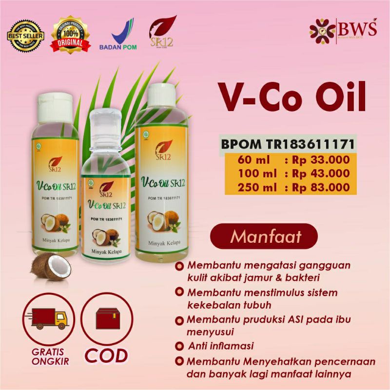 

SR12 BATAM/KHUSUS BATAM/VCO OIL SR12 ORIGINAL MINYAK KELAPA MURNI / MINYAK V-CO ASLI / MINYAK VCO UNTUK RUAM KULIT, GATAL, KULIT MERAH, IRITASI