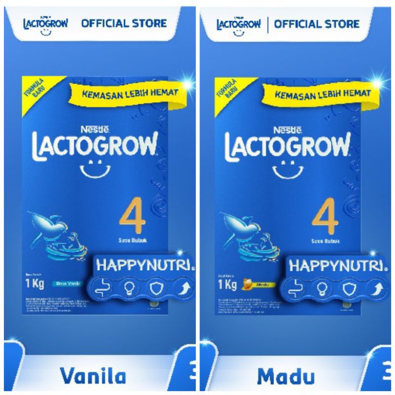 

LACTOGROW 4 1kg. (VANILA, MADU)