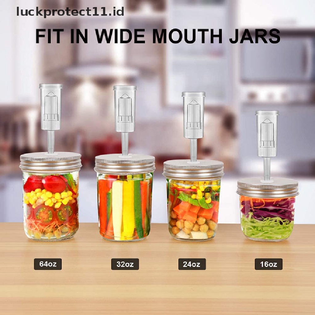 //HG&amp;ID// 86mm/70mm Wide Mouth Mason Jar Fermentation Lid Keep Food Submerged Kit .