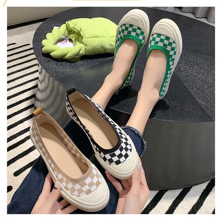 TBIG [COD] Sepatu Slip On Wanita Anagumi Import Korea Style Santai Wanita Remaja
