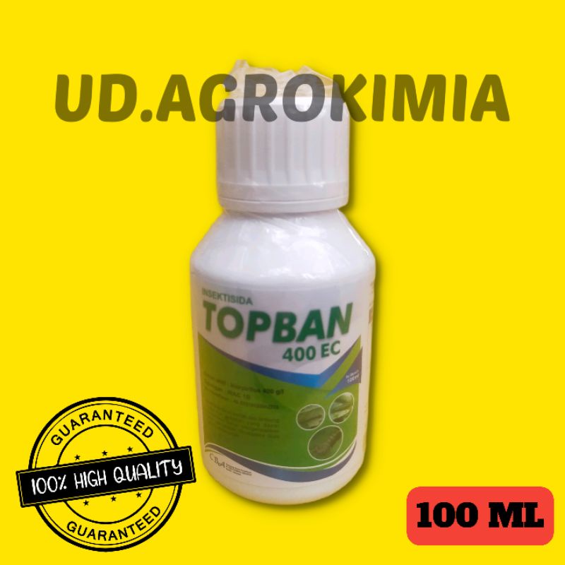 TOPBAN 400EC 100 ML INSEKTISIDA ULAT GRAYAK