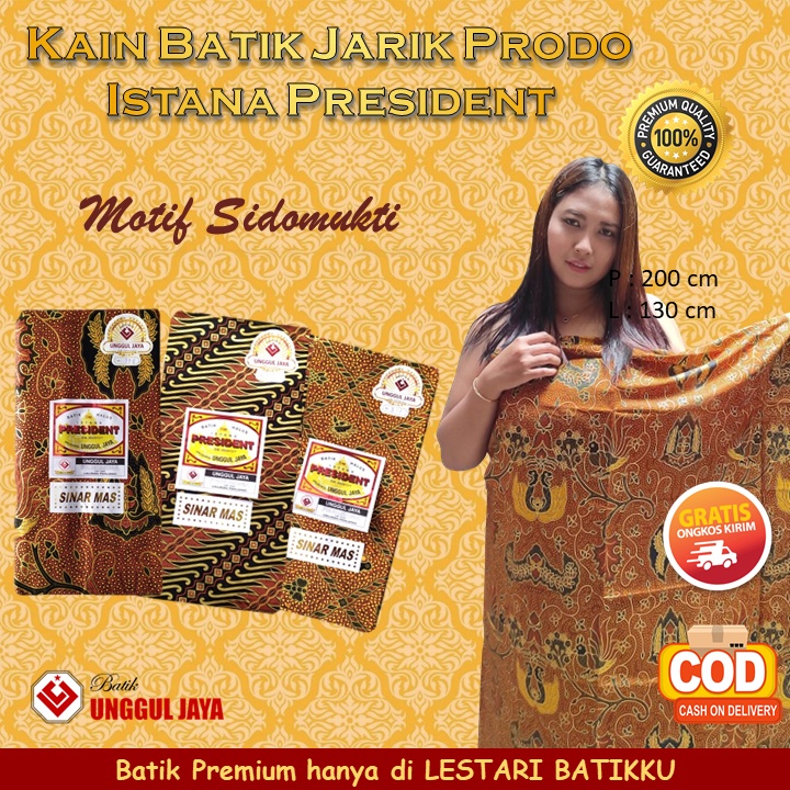 KAIN BATIK JARIK PRODO ISTANA PRESIDEN - PRADA MOTIF PARANG SAMURAI SIDOMUKTI WAHYU TUMURUN BATIK PR