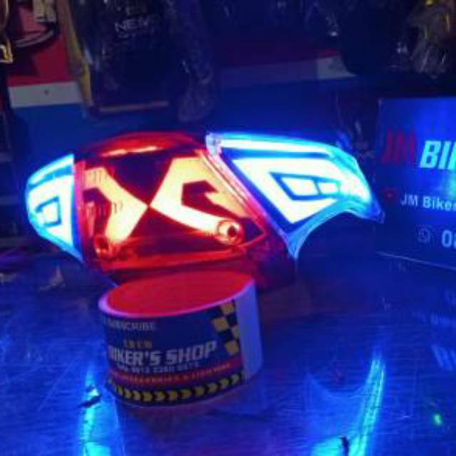 lampu stop led custom Honda beat karbu PNP langsung pasang